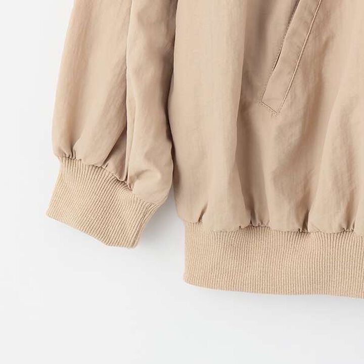 Light Gathered Bomber Jacket,Beige, medium image number 10