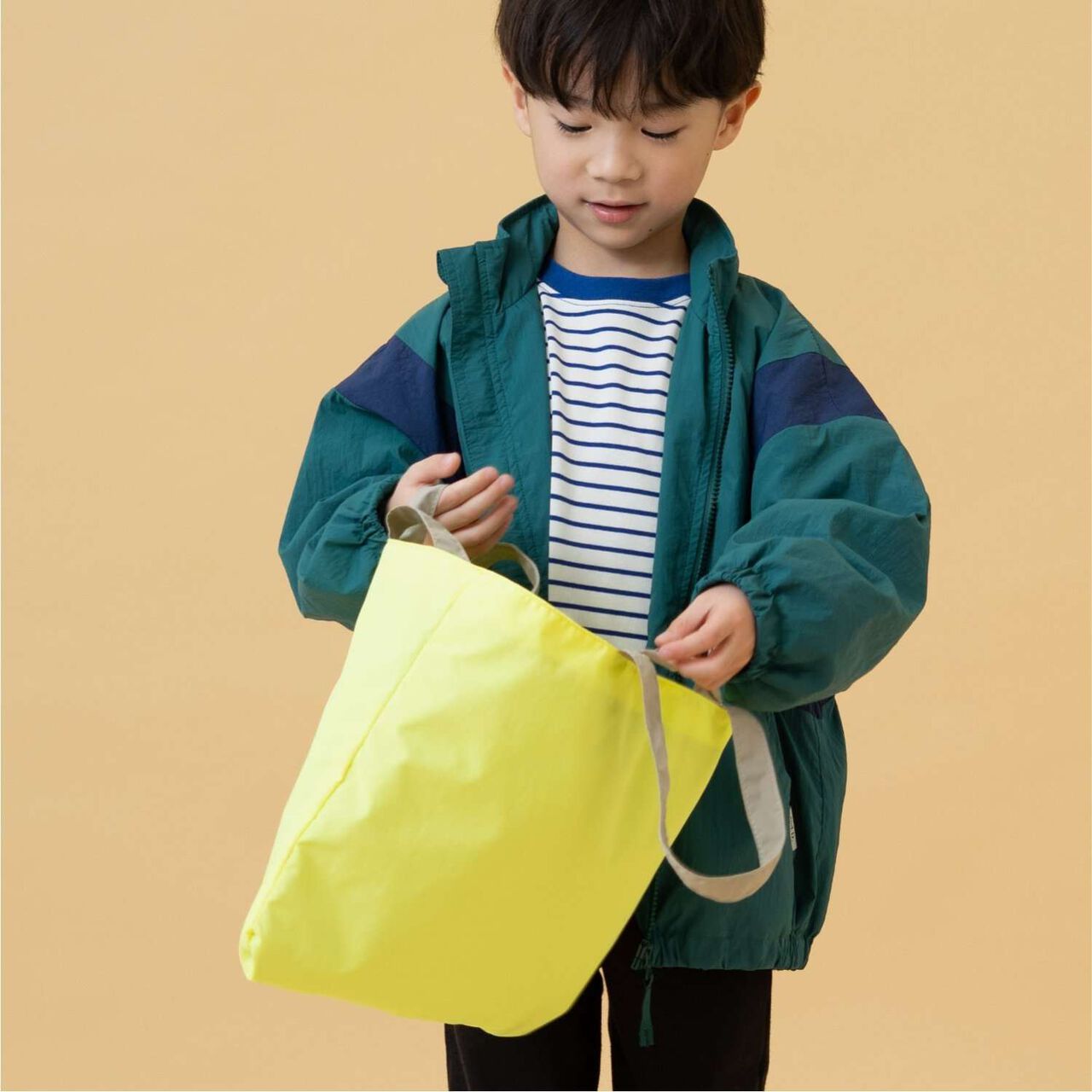 Water-Repellent Reversible Bi-Color Lesson Tote,Beige, large image number 2