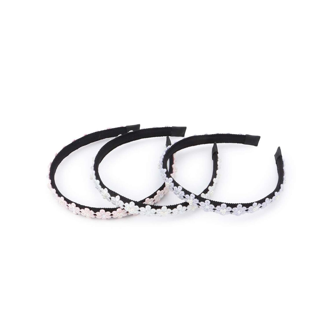 Flower Lace Headband,Off white, large image number 4