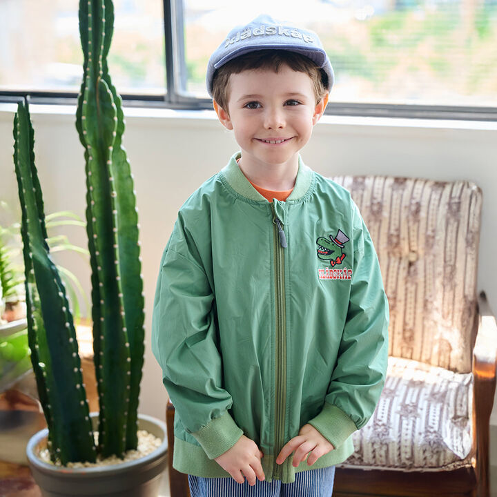 Circus Dinosaur MA-1 Bomber Jacket,Khaki, medium image number 12