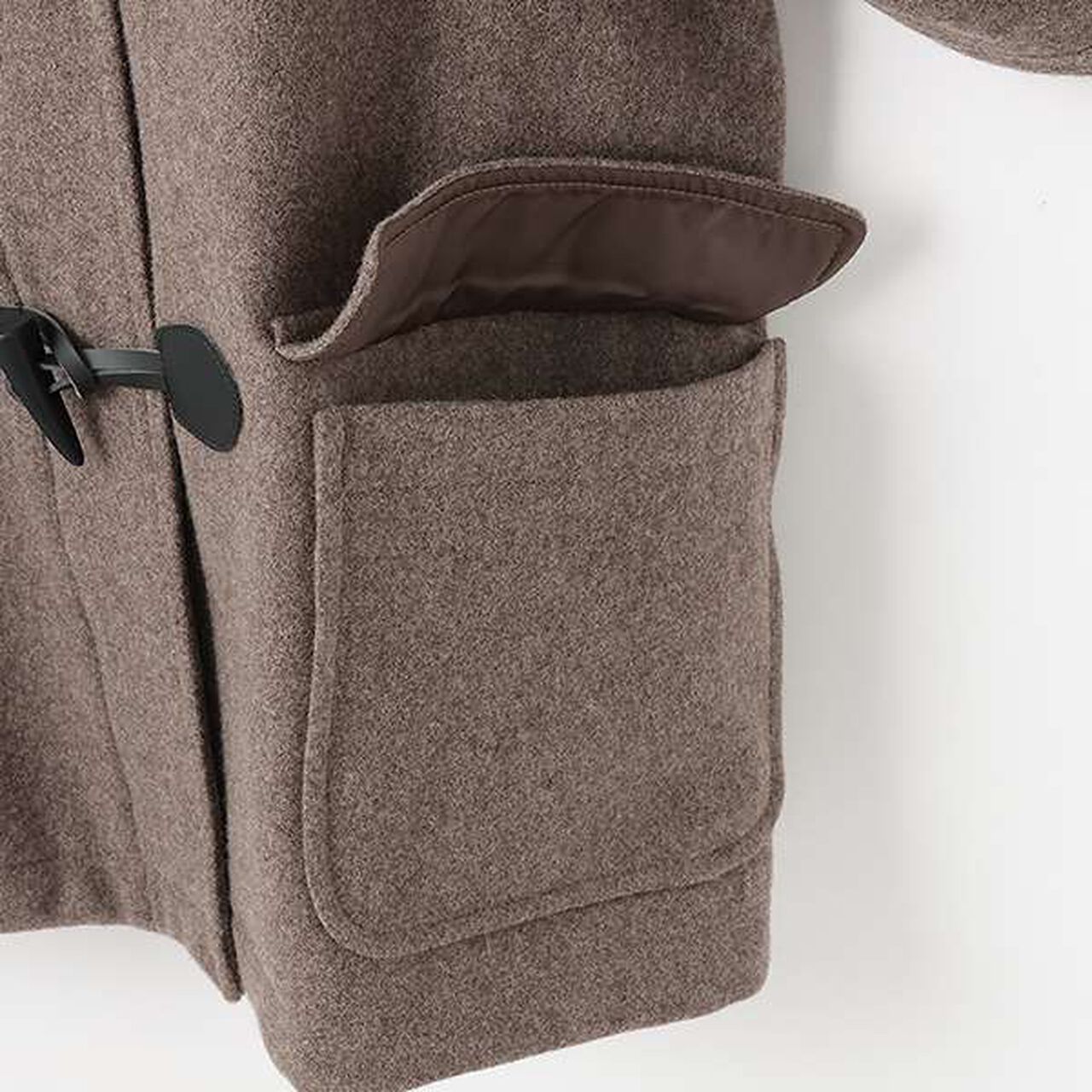 [Graduation Attire] Lightweight Quilted Lining Mid-Length Duffle Coat,Navy, large image number 7