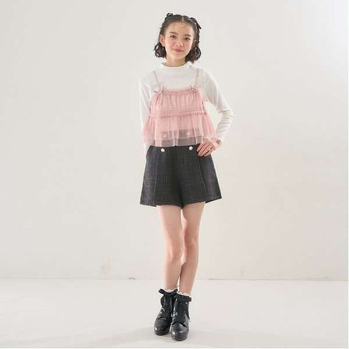 Pearl Button Shorts,Beige, medium image number 8