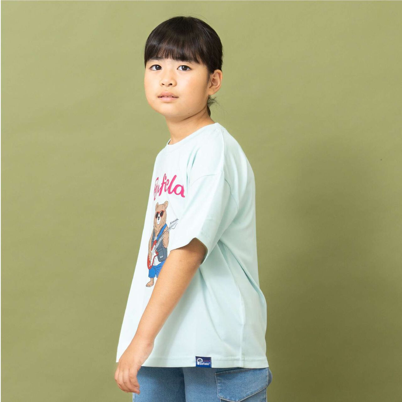 [Penfield] Kids Assorted Bear Short Sleeve T-Shirts [Parent-Child Matching] [Cool Touch],Off white, large image number 1