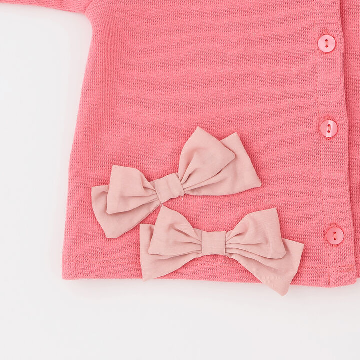 Link Ribbon Cardigan,Light beige, medium image number 15