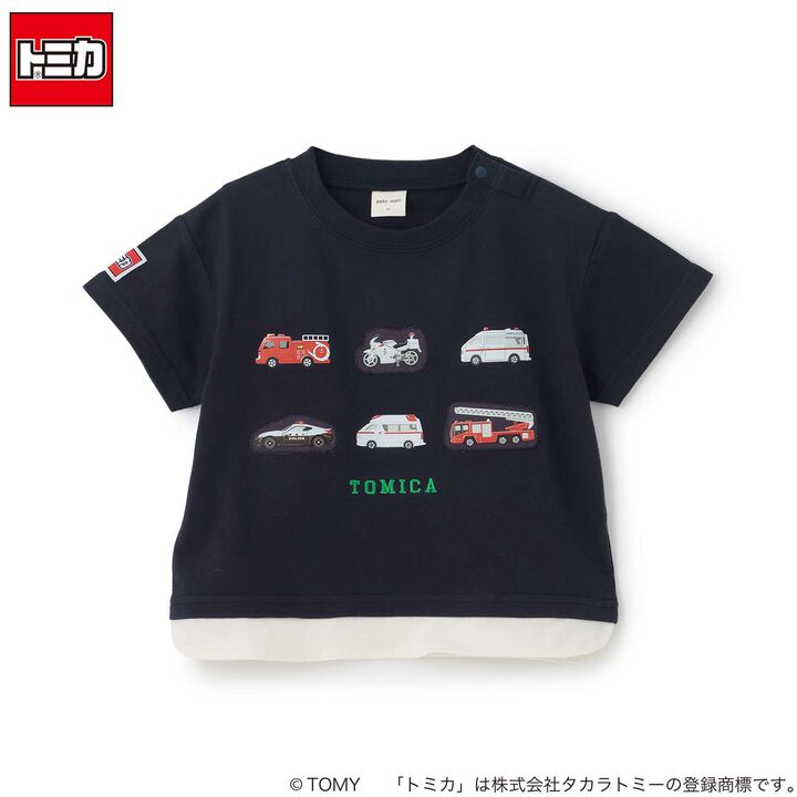 [TOMICA] 下襬拼接短袖T恤,多色, medium image number 13