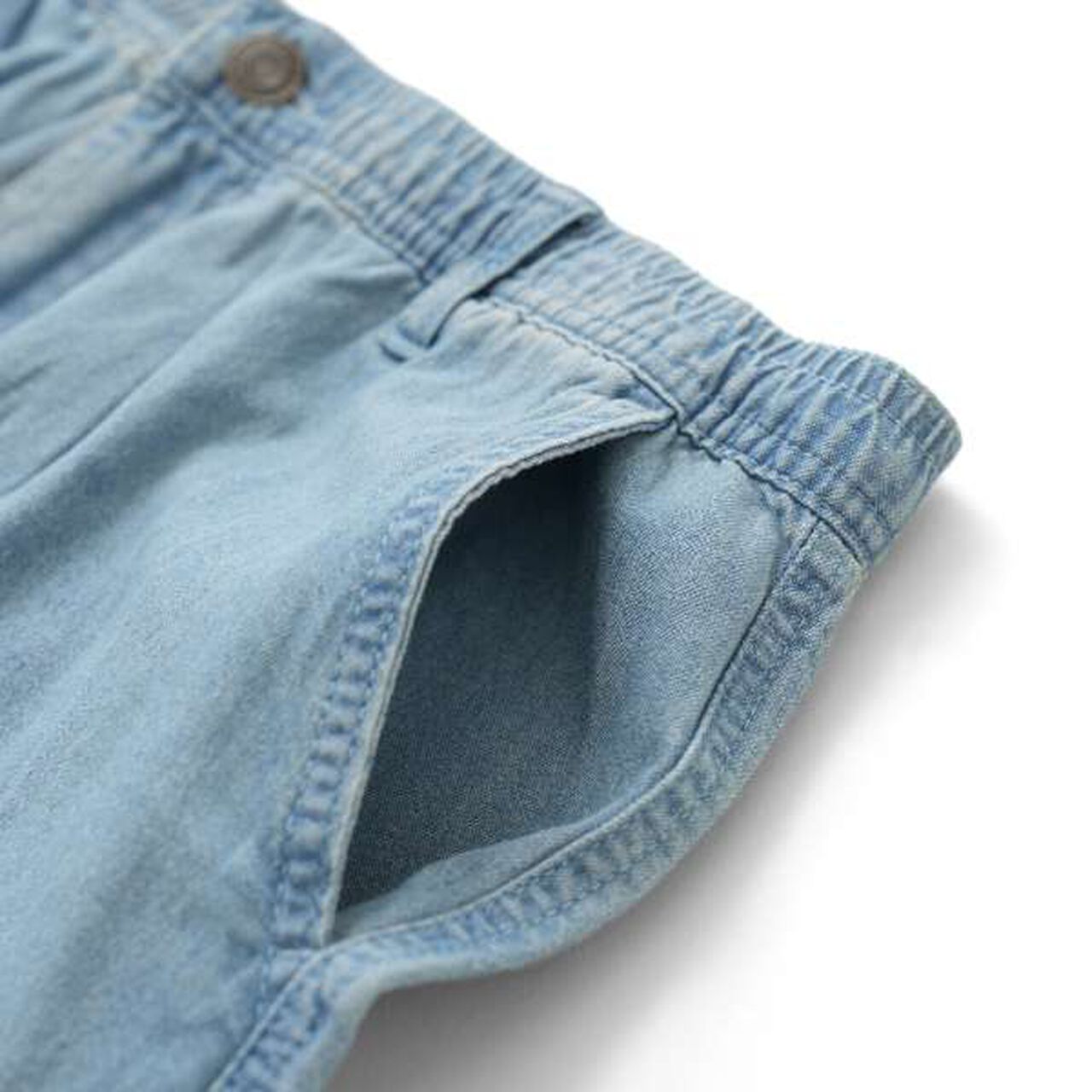 Light Denim Wide Cargo Pants,Deep blue, large image number 18