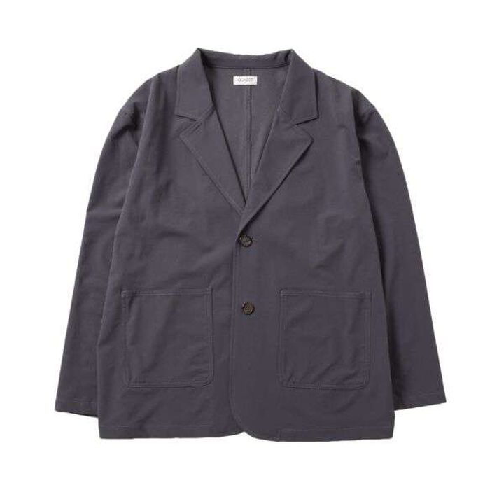 Nylon Stretch Tailored Jacket [Set Up Compatible],Charcoal gray, medium image number 8