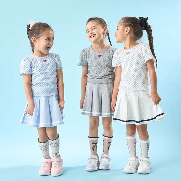 Pleated Skirt (Inner Pants Included),Navy, medium image number 7