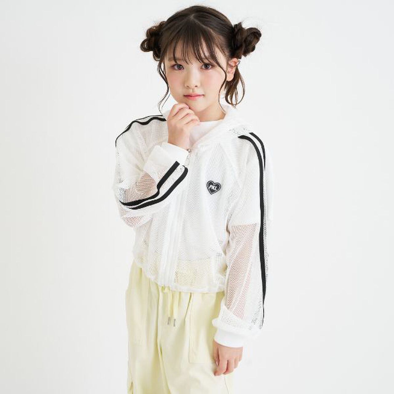 [Set Item] Mesh Hoodie + Short Sleeve T-Shirt,Sax blue, large image number 25