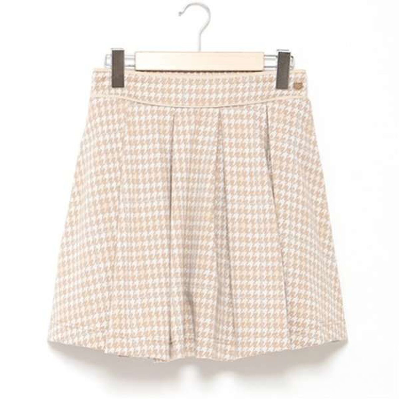 Houndstooth Jacquard Skirt Pants,Mocha tea, large image number 2
