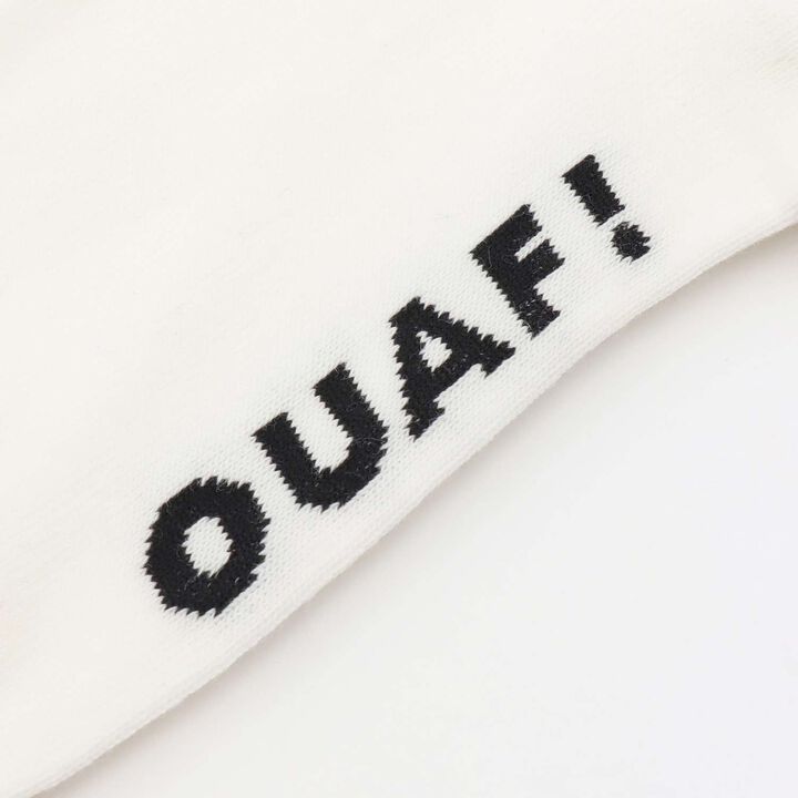 Dog Embroidered Ribbed Crew Socks,Black, medium image number 2