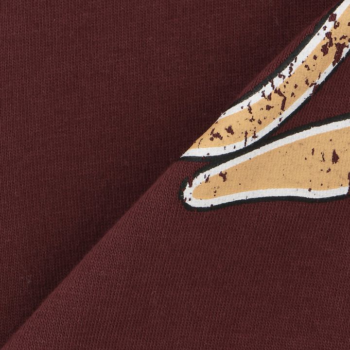 [Anti-Stain & Quick-Dry] Distressed Logo Print Ringer T-Shirt,Turquoise, medium image number 10