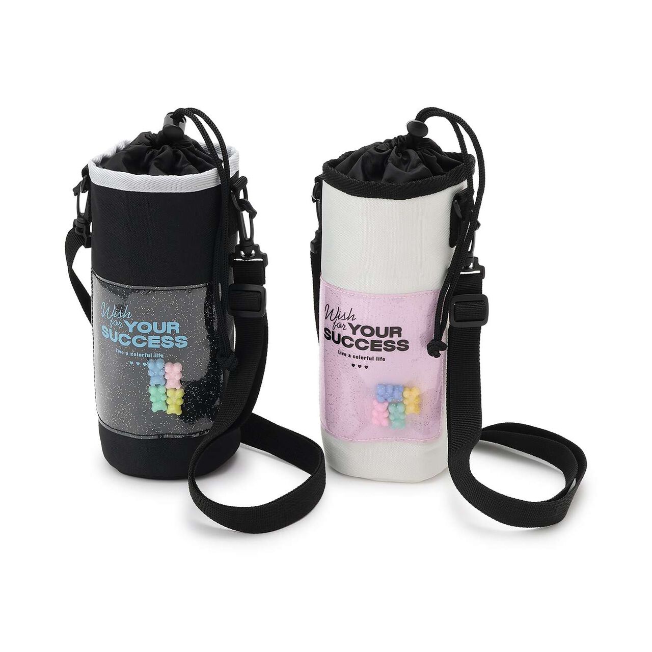 Bear Charm Bottle Case,White, large image number 1