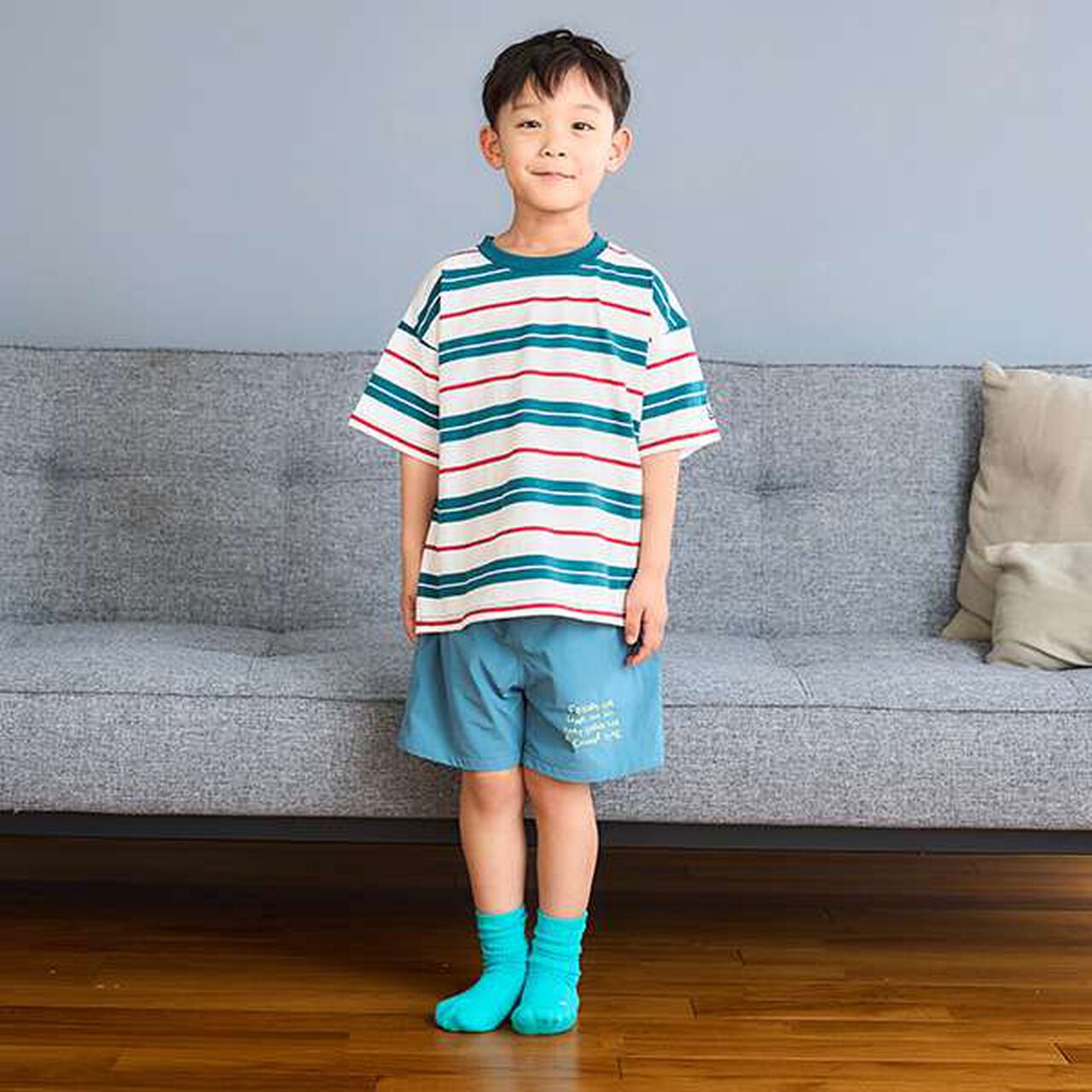 [Amphibious] One-Point Logo Shorts,Navy, large image number 5