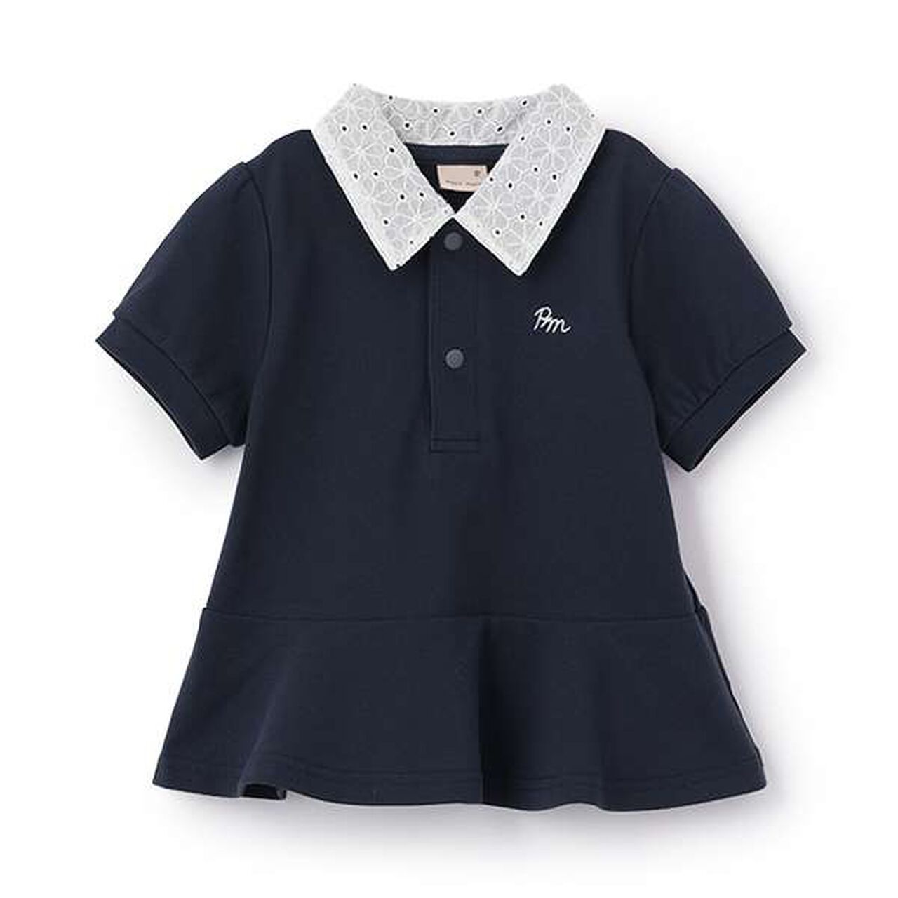 [Link] Peplum Polo Shirt,Light pink, large image number 12