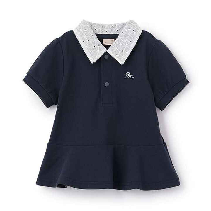 [Link] Peplum Polo Shirt,Light pink, medium image number 12