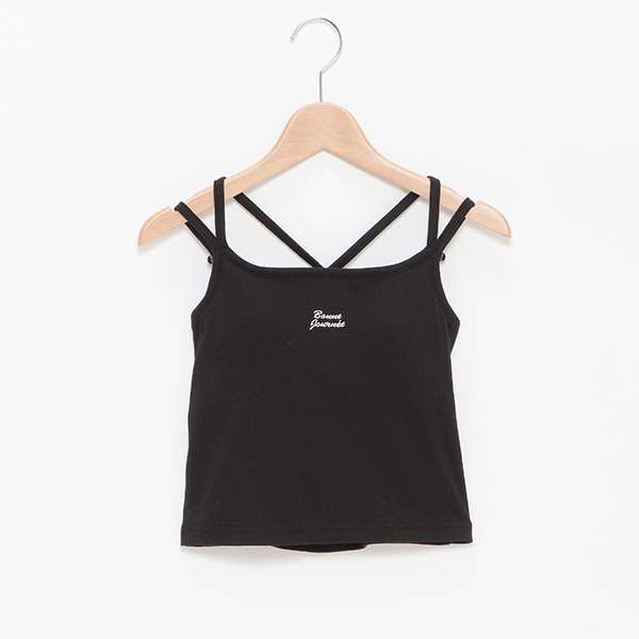 Cup-Style Black Cross Camisole,Red, large image number 4