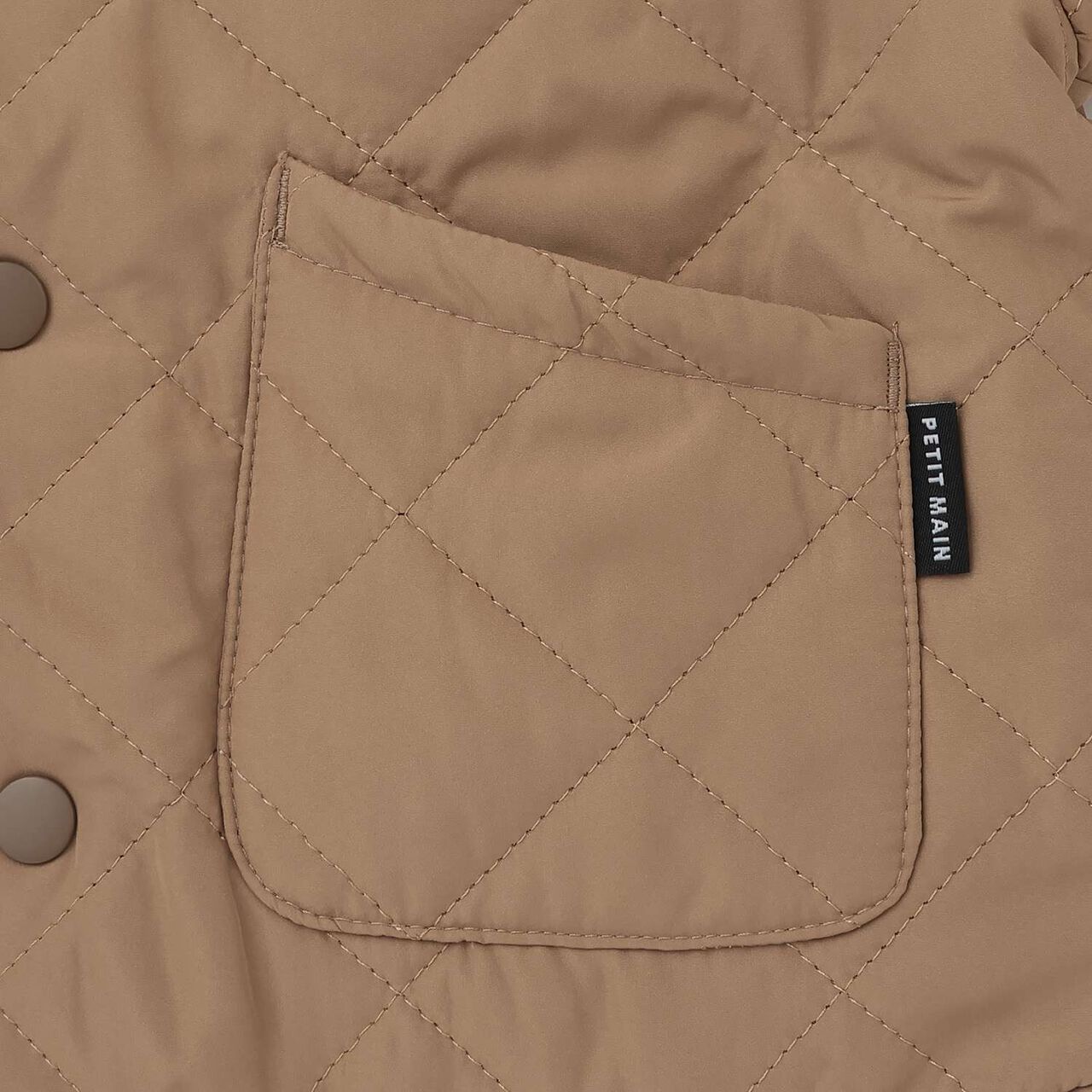 [Reversible] Check Quilted Jacket,Brown, large image number 9