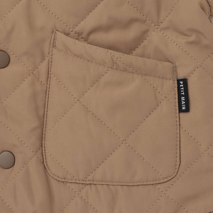 [Reversible] Check Quilted Jacket,Brown, medium image number 9