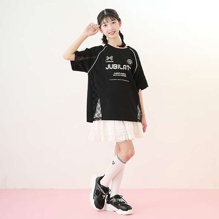 Dad Sneakers with Pearl Charm,White, medium image number 38