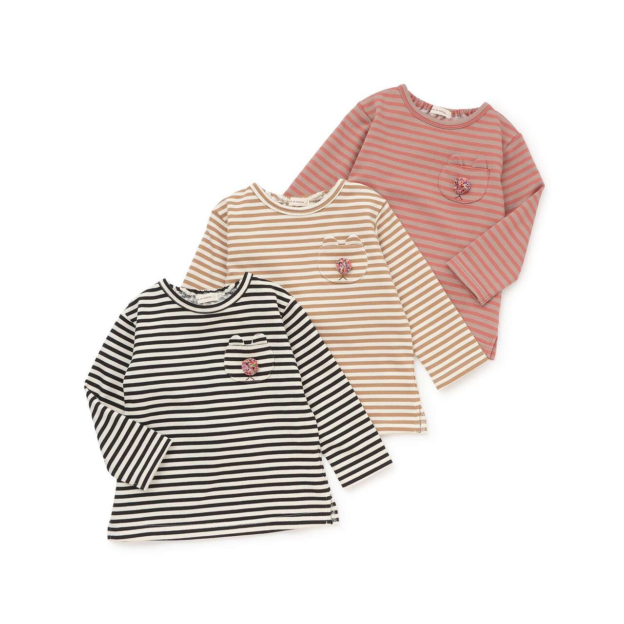 Stripe Pattern Sweatshirt,Brick, large image number 7