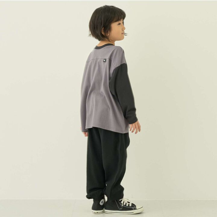 [Muteki T] Long-Sleeve T-Shirt with Name Tag Slot for Kids (Boys & Girls),Milky white, medium image number 8