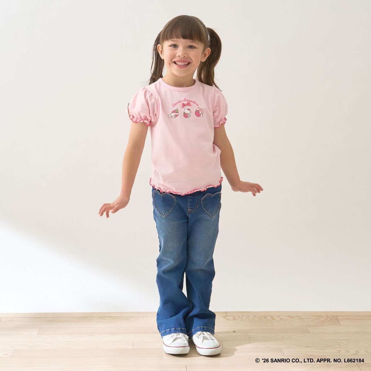 Beautiful Silhouette Stretch Heart Pocket Flare Denim Pants,Blue, large image number 15