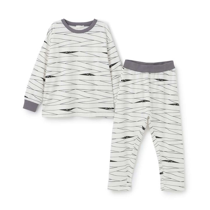 [Halloween] Phosphorescent Muteki Jersey Bone & Mummy Assortment Outfit Set,Ivory, medium image number 16
