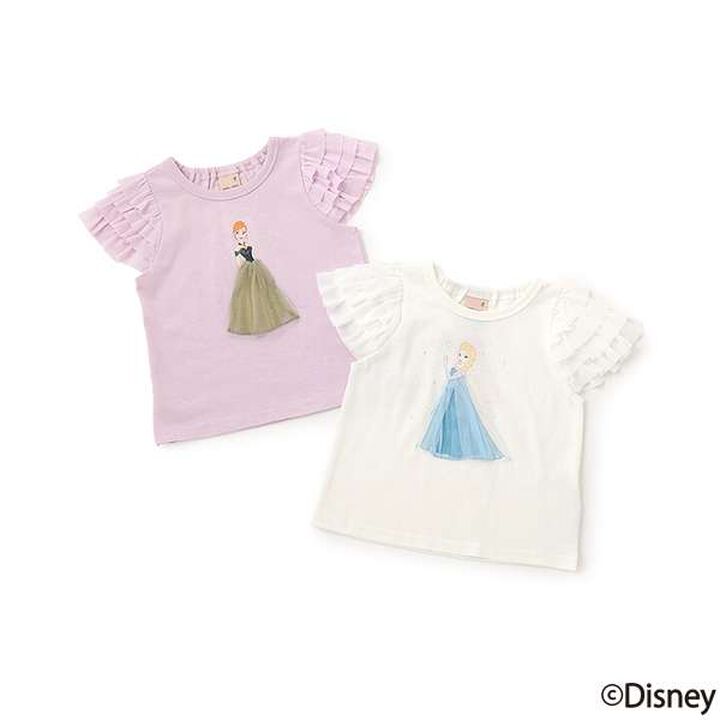 [Disney] Tulle Sleeve Graphic T-Shirt,Emerald green, medium image number 29