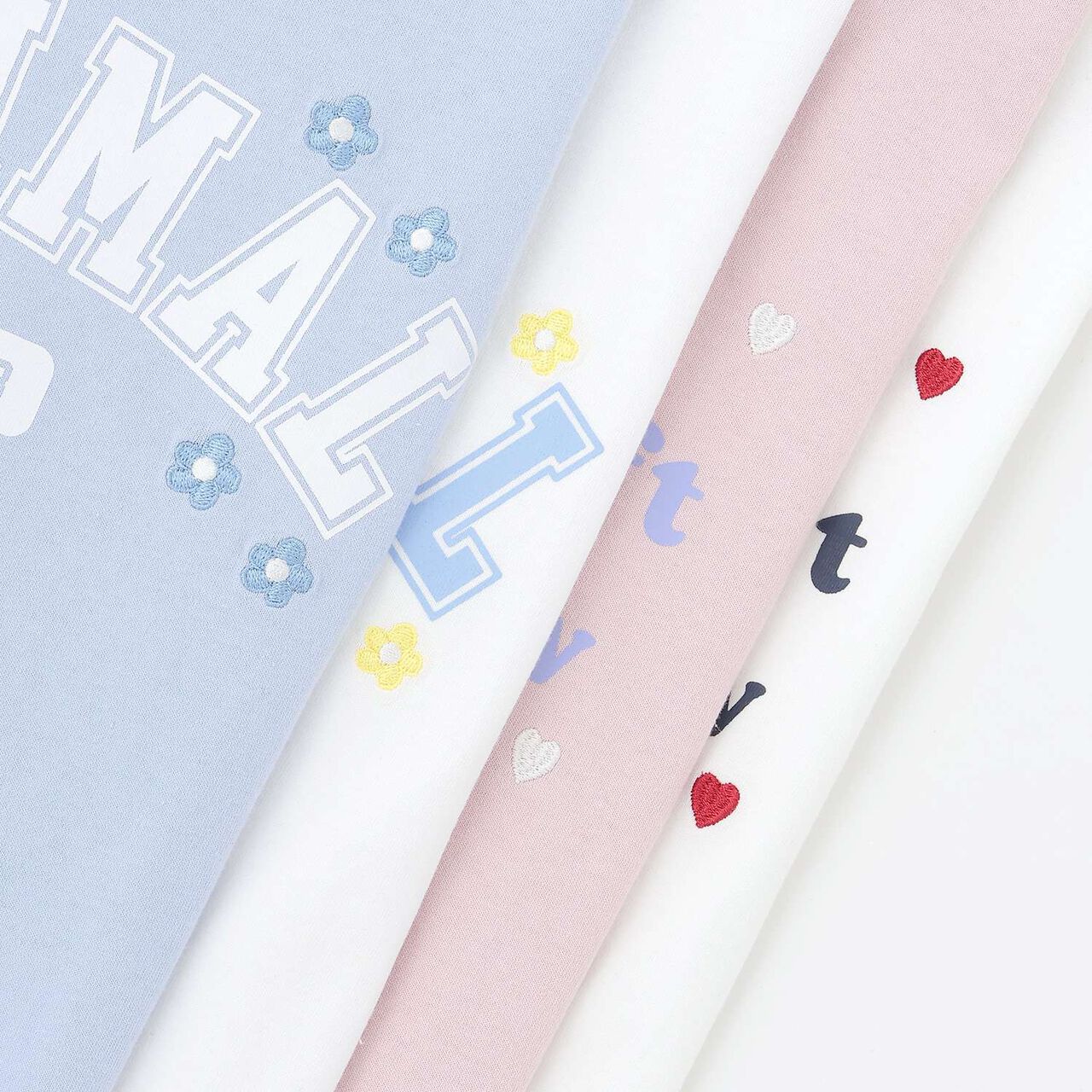 100% Cotton Heart & Flower Long-Sleeve T-Shirt,Pink, large image number 11