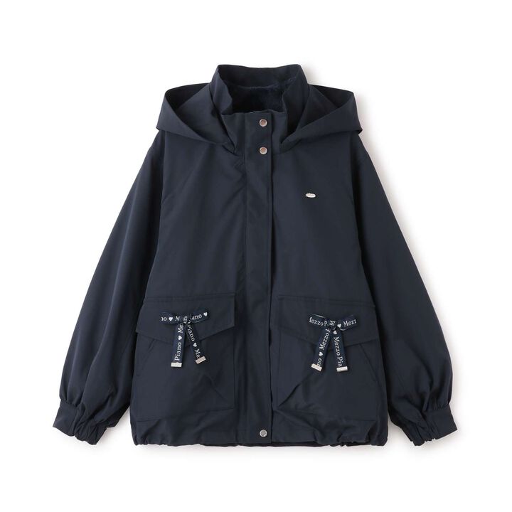 Water-Repellent Logo Ribbon 3-Way Mountain Parka,Beige, medium image number 20