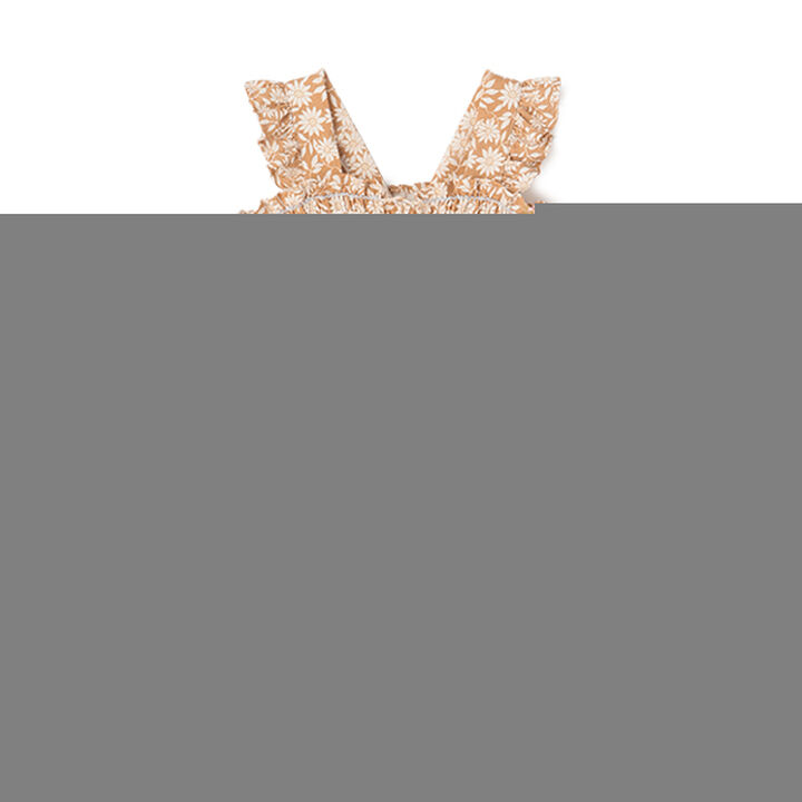 [Link] All-Over Pattern Shirred One-Piece Dress (Kids Size),Light beige, medium image number 19