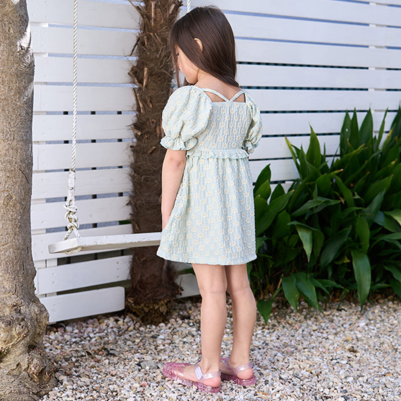 [SWIM] [UV Processing] Flower Jacquard One-Piece Dress Style Separates,Beige, large image number 9