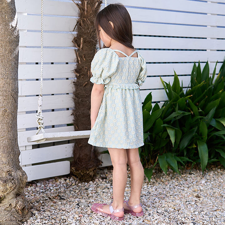 [SWIM] [UV Processing] Flower Jacquard One-Piece Dress Style Separates,Beige, medium image number 9