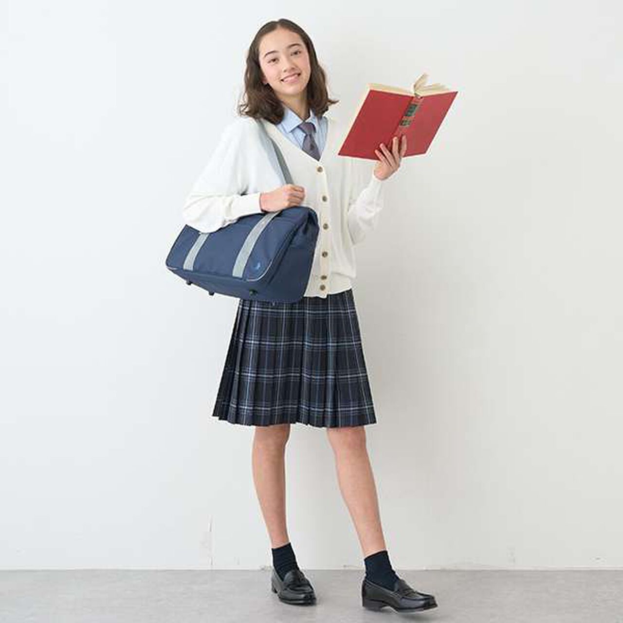 [Web Exclusive] Polyester School Bag,Navy, large image number 10