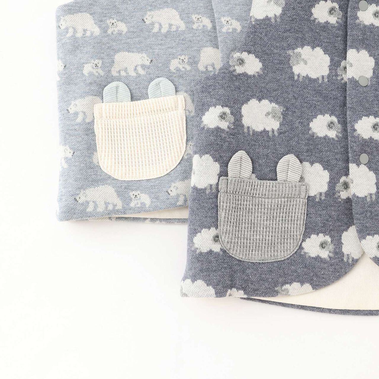 Organic Jacquard Vest,Navy, large image number 3