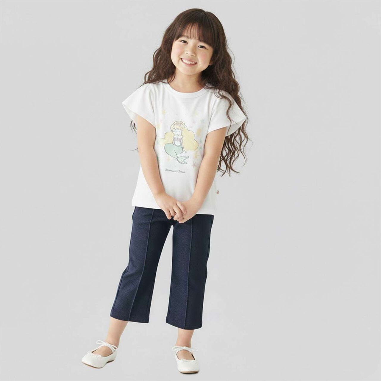 Mermaid Motif T-Shirt,Lavender, large image number 11