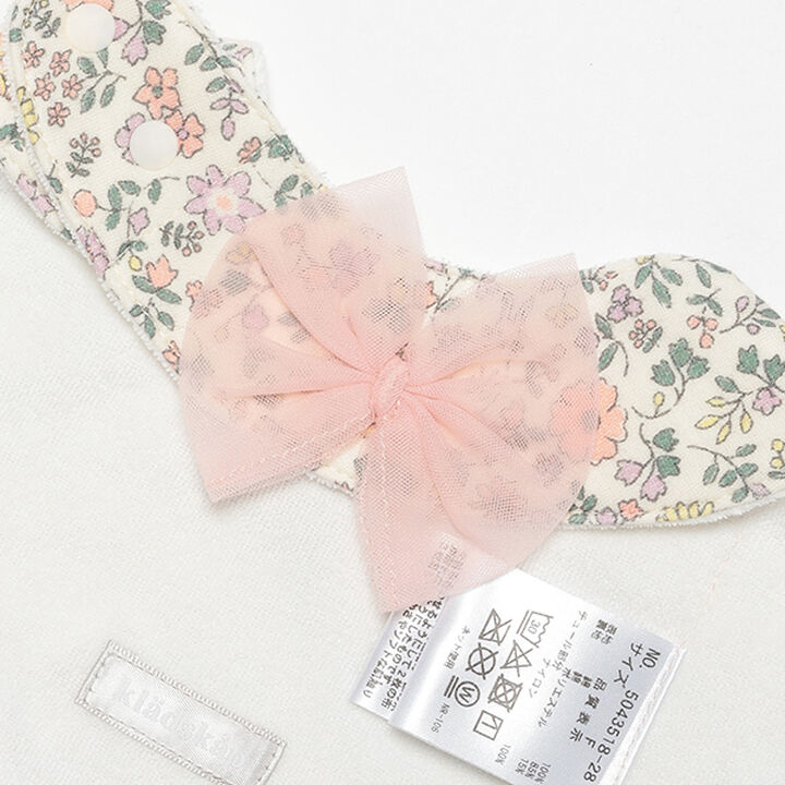 Floral Pattern Scallop Trim Bib,Light pink, medium image number 7