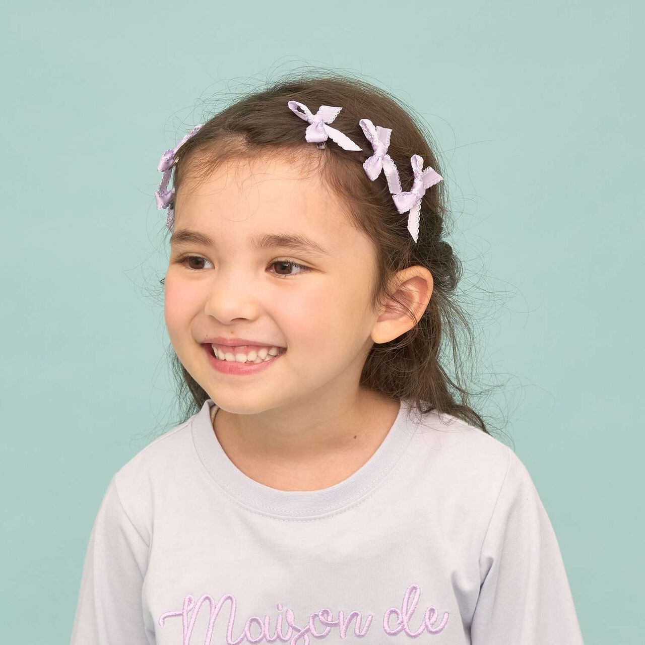 Mini Hair Clips (Set of 6),Cream, large image number 17