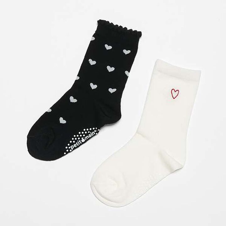 Girls' Assorted Socks 2-Pack,Black, medium image number 0