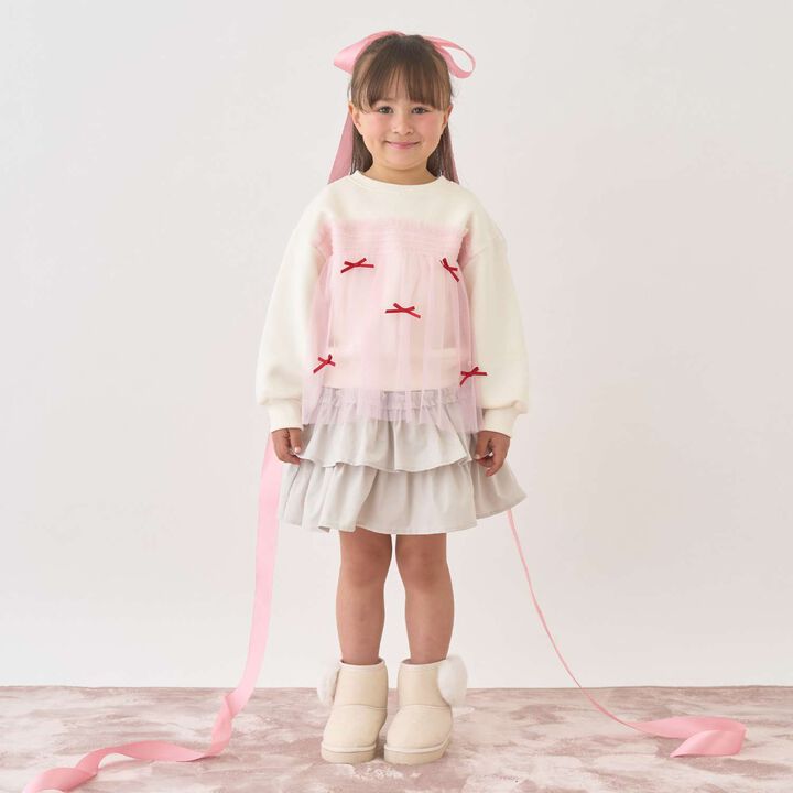 [Lycee Mine Ballet Series] Tiered Skirt (Inner Shorts Included),Light beige, medium image number 17