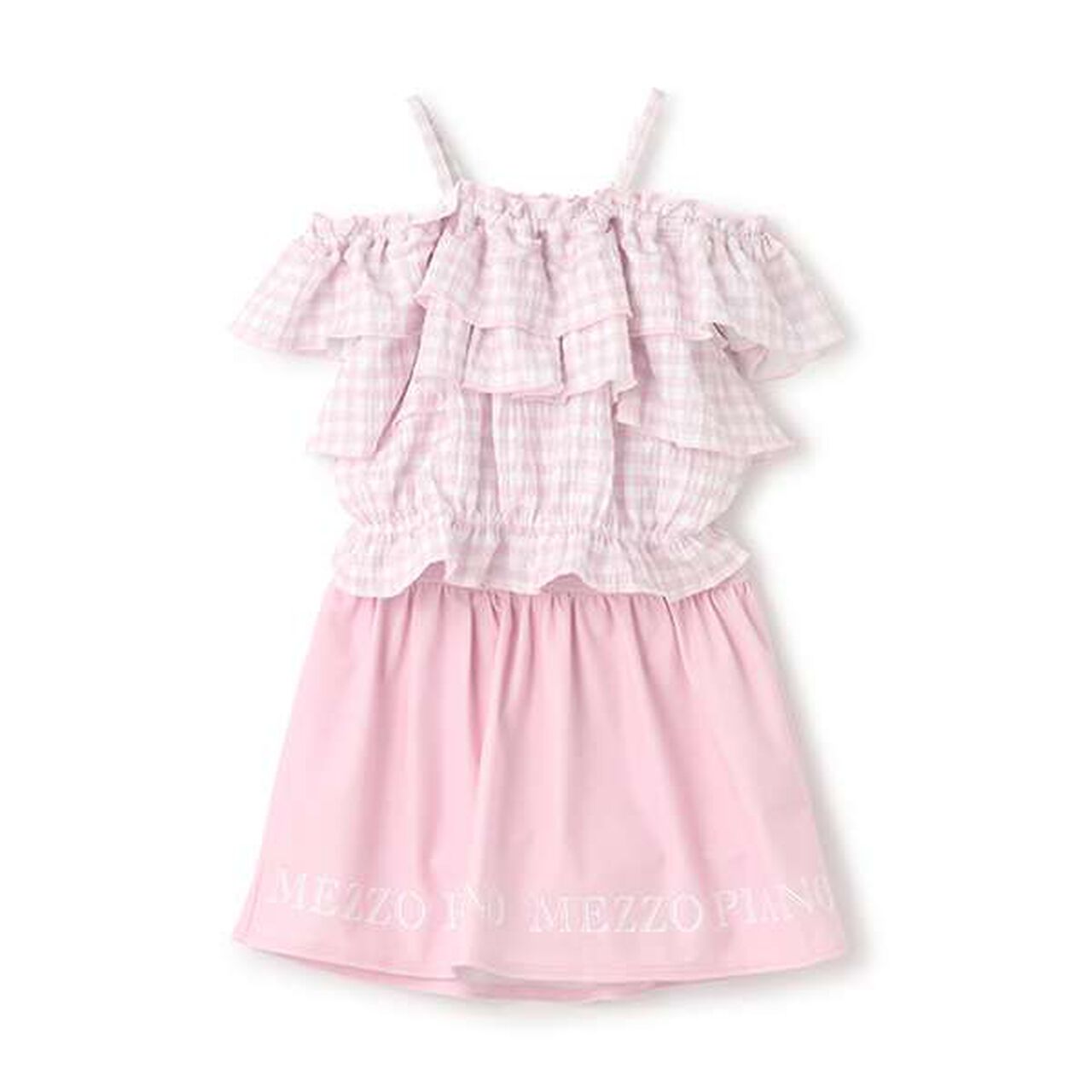 [SWIM] Off-Shoulder Frill Separate Swimsuit,Light pink, large image number 0