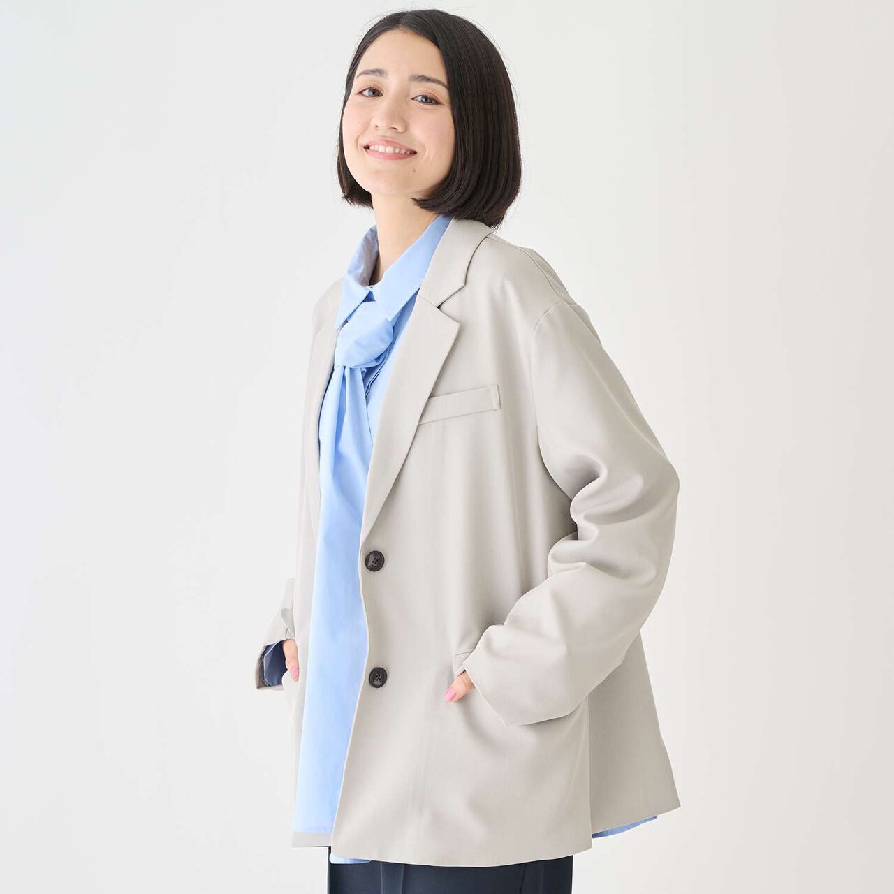 [Formal] Tailored Jacket,Light beige, large image number 1