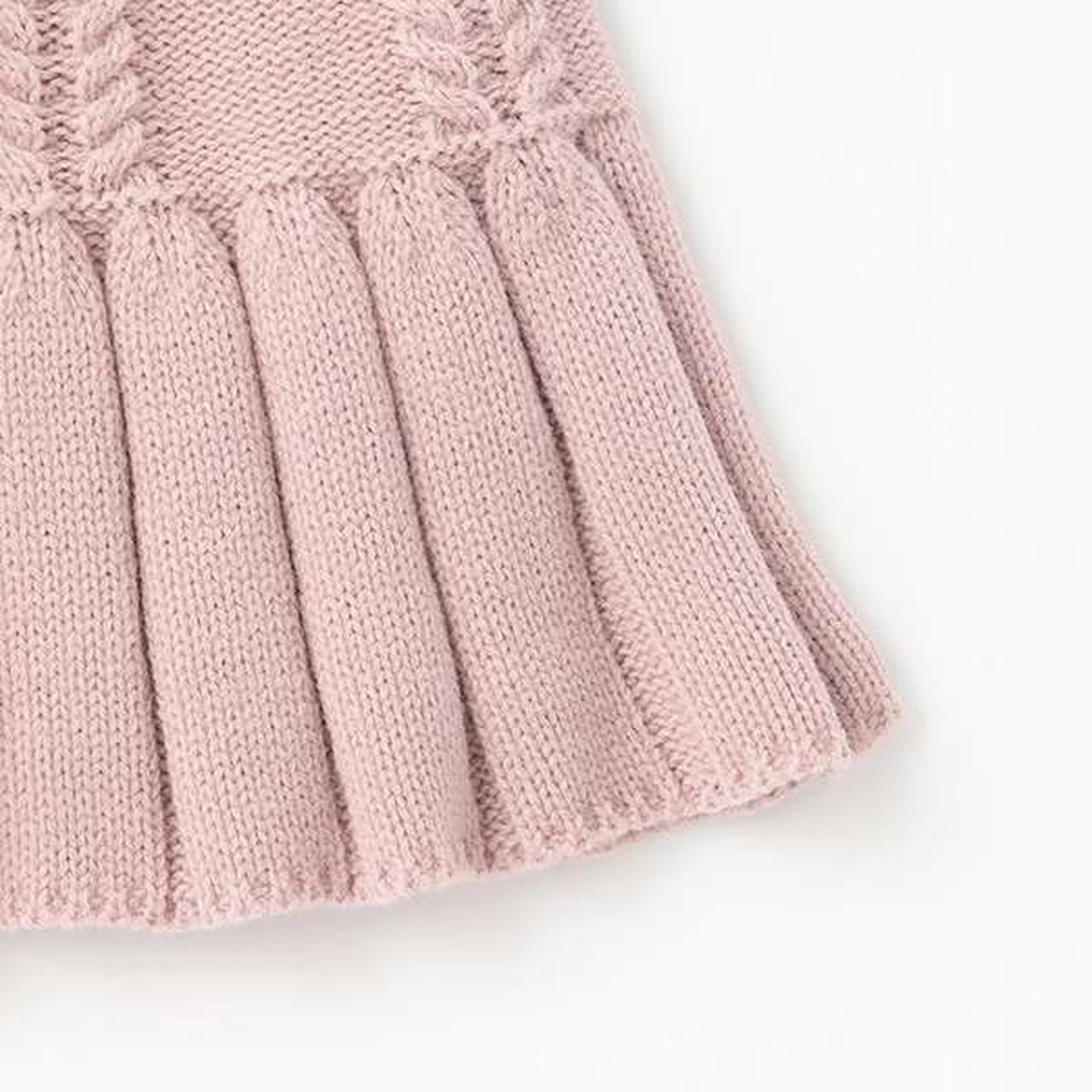 Pleated Knit Skirt,Light gray, large image number 6