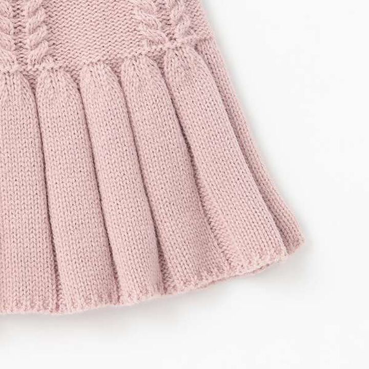 Pleated Knit Skirt,Light gray, medium image number 6