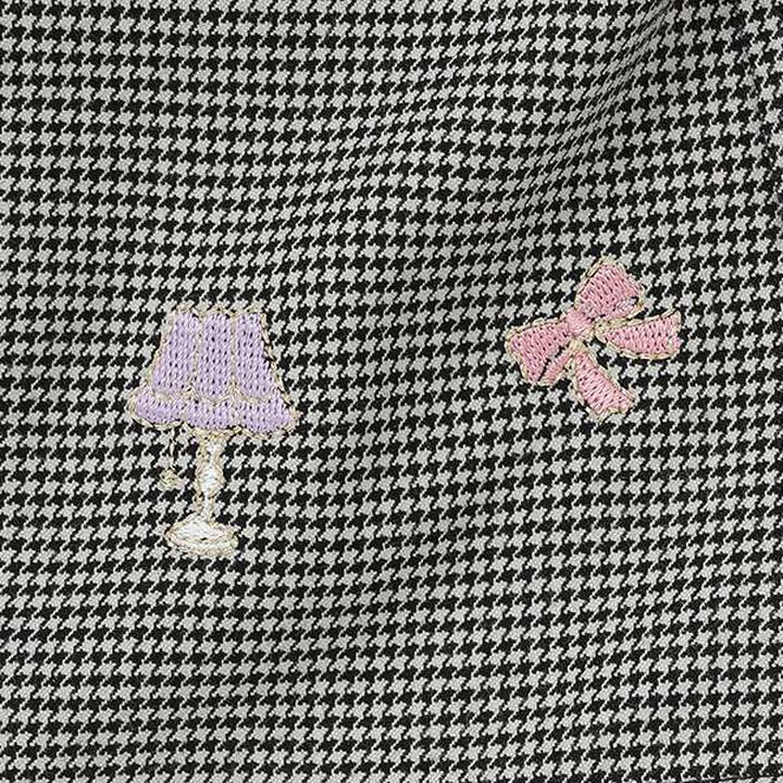 Bear Embroidery Culotte Skirt,Pink, medium image number 11