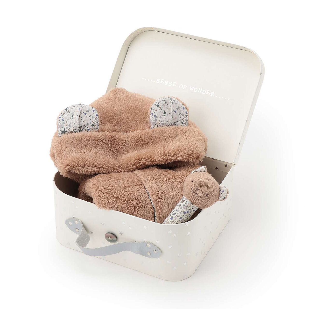 [Box Included] Star Pattern Trunk Gift Set (Boys),Mocha tea, large image number 0