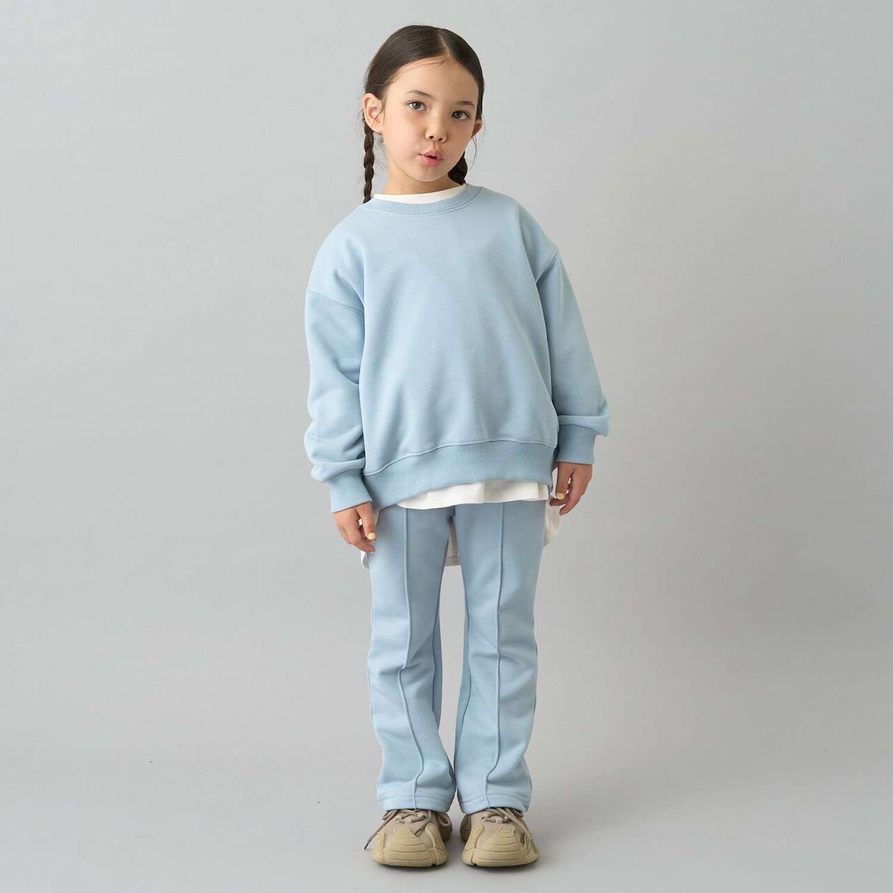 [Daily Standard Wear] [Quick-Dry Absorbent] Center Pleats Flare Sweatpants,Black, large image number 30