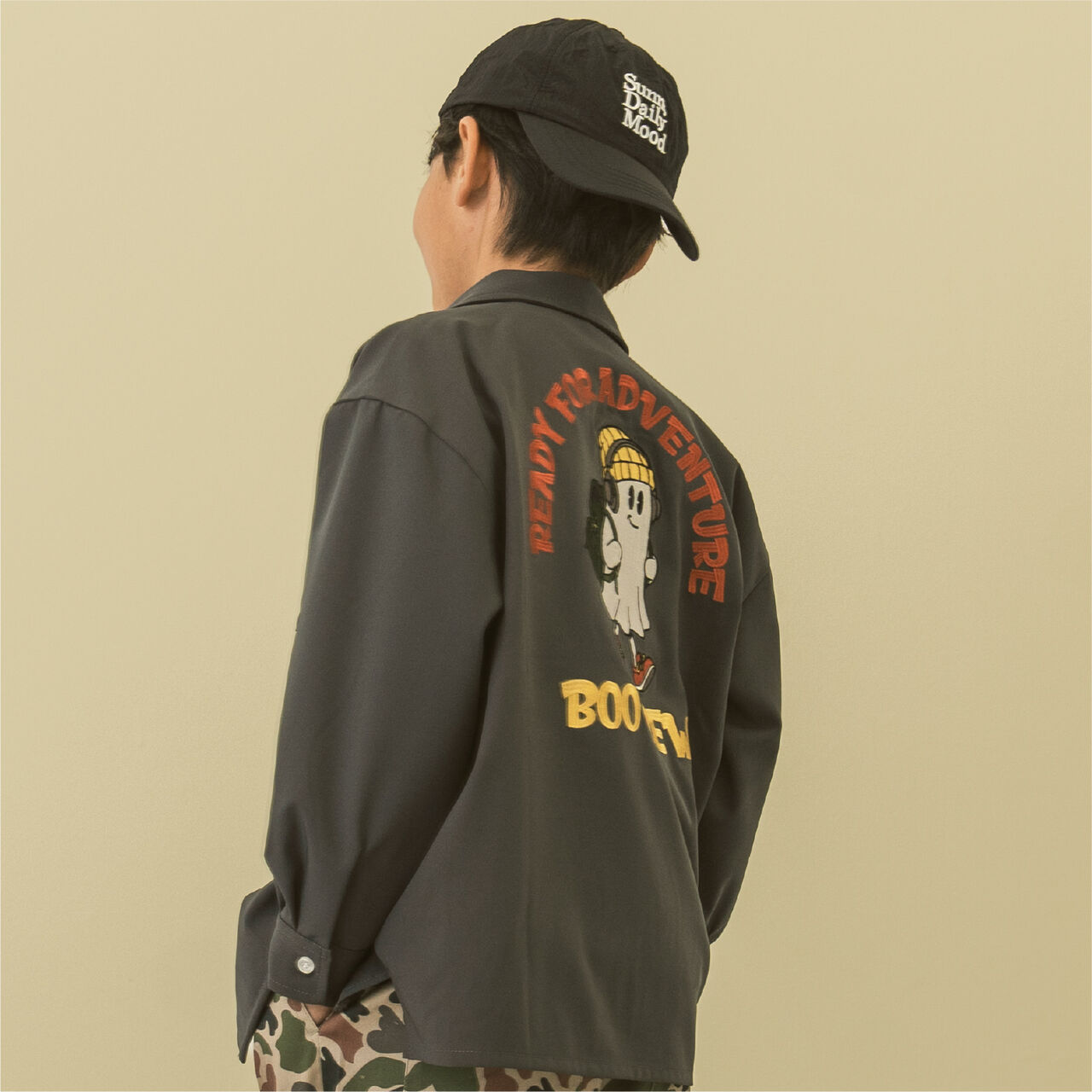 [D Select] Nylon Embroidered Cap,Blue, large image number 15