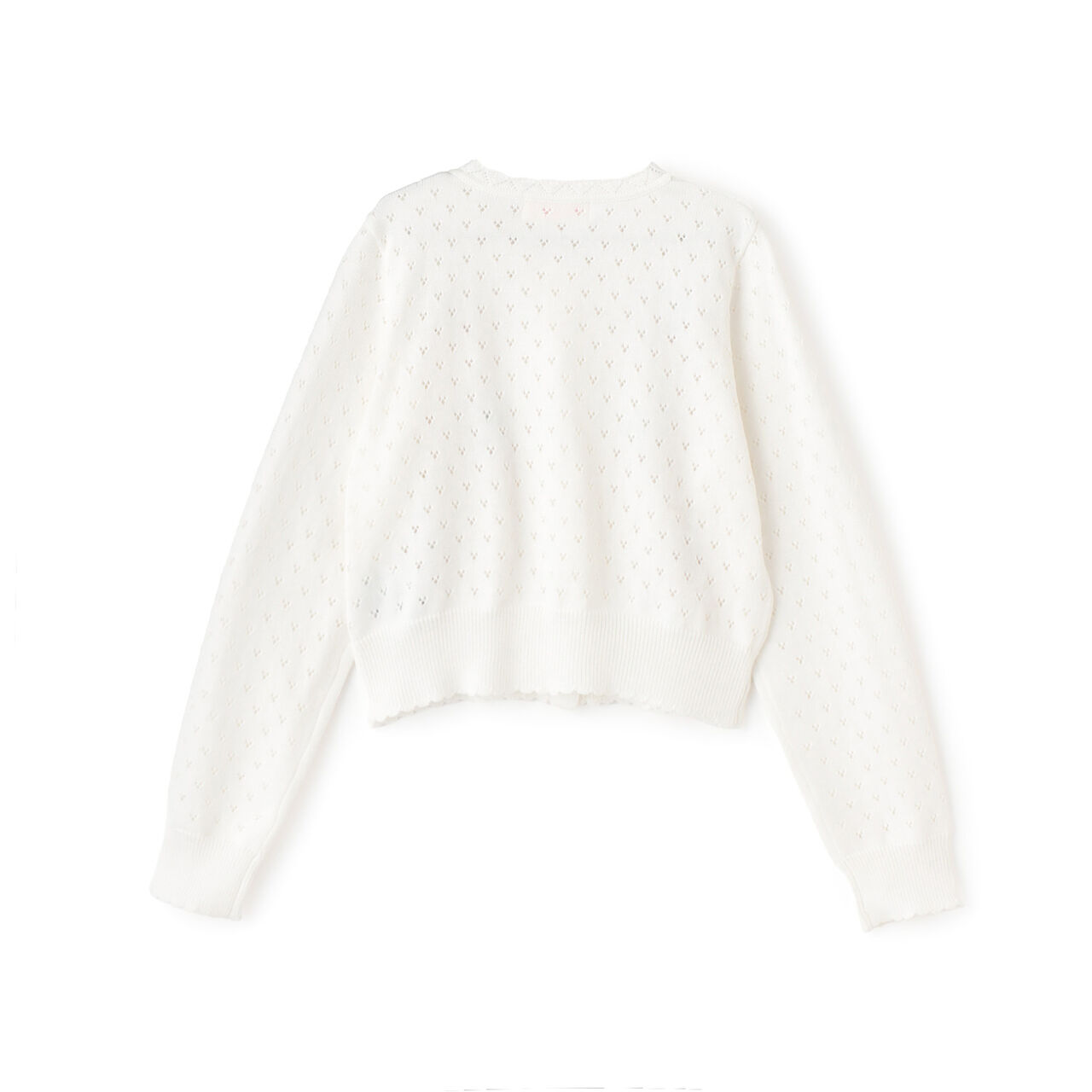 Strawberry & Cherry Motif Cardigan,Off white, large image number 1